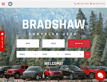 Tablet Screenshot of bradshawchryslerjeep.net